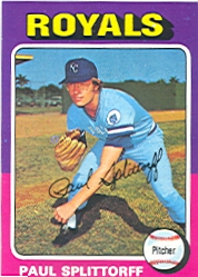1975 Topps Baseball Cards      340     Paul Splittorff